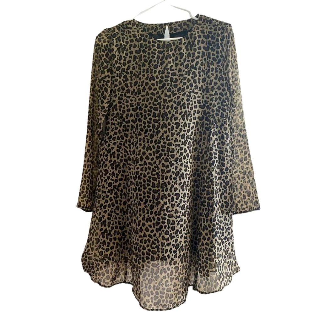 MNG leopard print dress